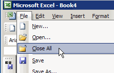 Close All Excel Files