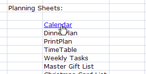 Create a Table of Contents in Excel