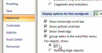 Cannot Shift Objects Off Sheet