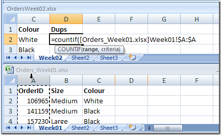 Find List Duplicates With COUNTIF in Excel