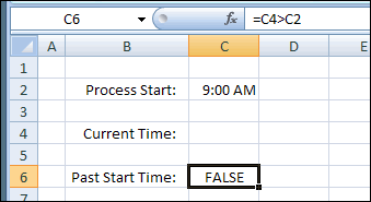 Compare Times in Excel