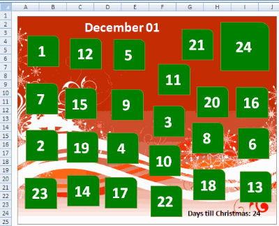 Excel Advent Calendar