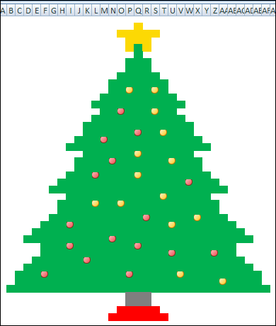 Excel Christmas Tree