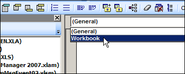 Excel VBE Workbook