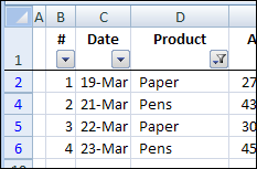 consecutive numbering for visible rows in filtered list
