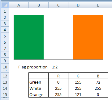 Excel Irish Flag St Patrick’s Day Excelebration