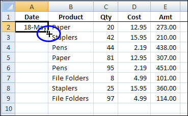 Fuss catch up Auroch AutoFill Excel Dates in Series or Same Date – Contextures Blog