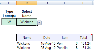 Shorten Data Validation List With Excel Filter Macro