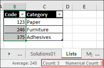 Troubleshoot formulas with Excel Status Bar