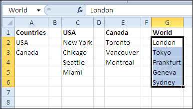 Different Drop Down Lists in Same Excel Cell