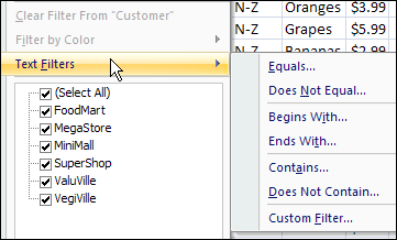 Excel AutoFilter or Advanced Filter?