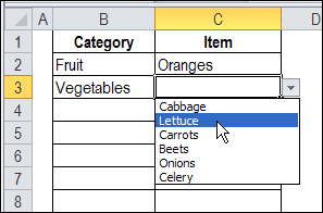 Dynamic Dependent Excel Drop Downs