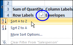 remove sort in excel after sving for 2011 for mac