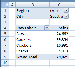 Hide Pivot Table Detail Without Filtering