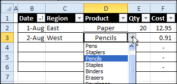 how to insert a drop down menu in excel 2016