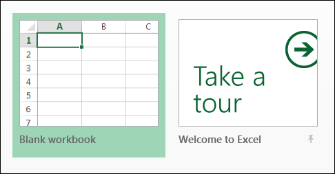 Open Excel 2013 With a Blank Template