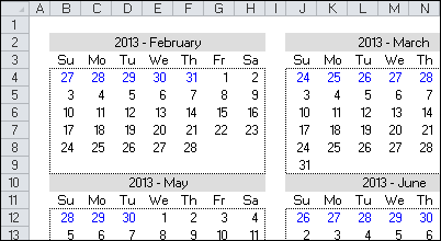 adding drop down calendar in excel 2013