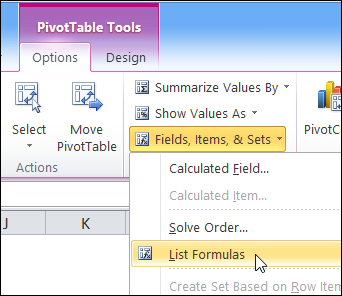how to use pivot tables in excel 2010