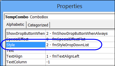 Validate Entries in Excel Combo Box