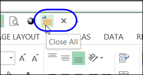 Add Close All and Exit commands to Quick Access Toolbar