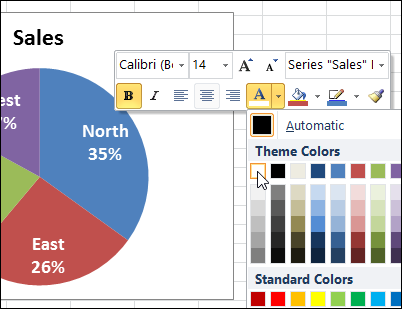 create pie chart in excel using different data