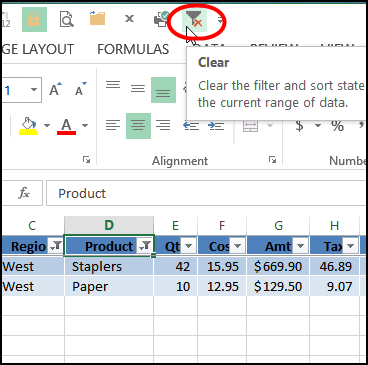 clear filter range name in excel for mac 2010