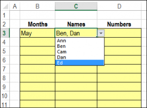 Multiple Selection Drop Down With Codes - Contextures Blog