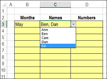 Multiple Selection Drop Down With Codes