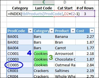 Find Last Item in Group With Index Match