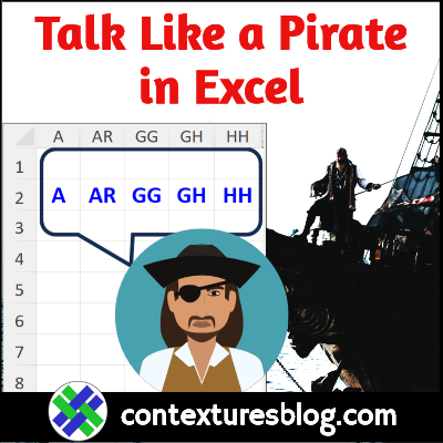 Talk like a pirate in Excel