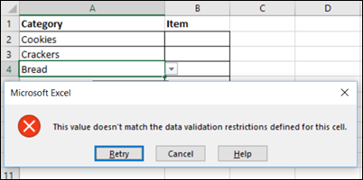excel data validation error notify not working
