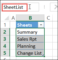 Excel Sheet Selector With No Macros Contextures Blog