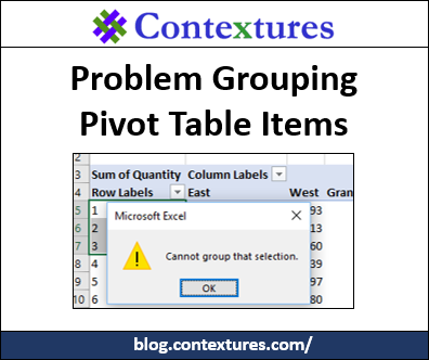 Problem Grouping Pivot Table Items