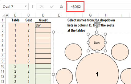 Excel Seating Plan with Charts - Contextures Blog