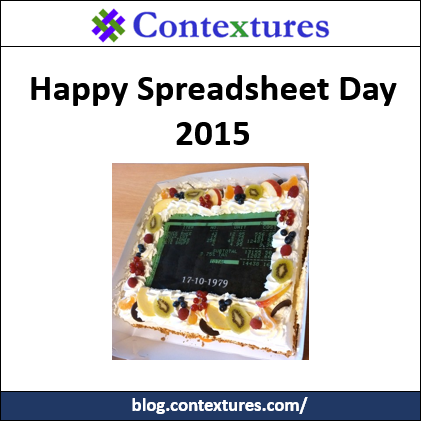 Spreadsheet Day 2015 http://spreadsheet-day.com/blog/