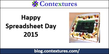 Spreadsheet Day 2015 http://spreadsheet-day.com/blog/