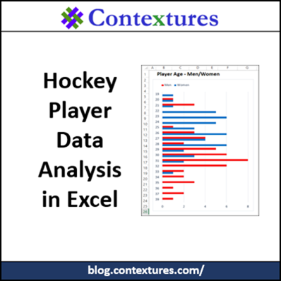 Hockey Player Data Analysis in Excel https://contexturesblog.com/