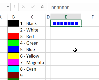 Excel Cycle Font Color Command