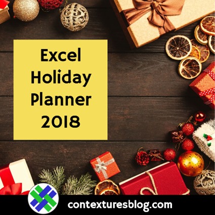 Excel Holiday Planner 2018