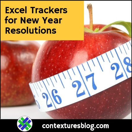 Excel Trackers for New Year Resolutions