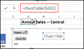 Excel Chart Title Formula