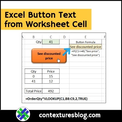 Excel Button Text from Worksheet Cell