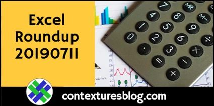 Excel Roundup 20190711