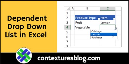 Dependent Drop Down List in Excel