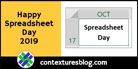 Happy Spreadsheet Day 2019