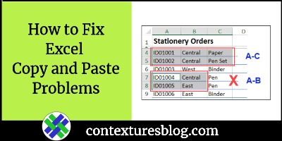 How to Fix Excel Copy and Paste Problems