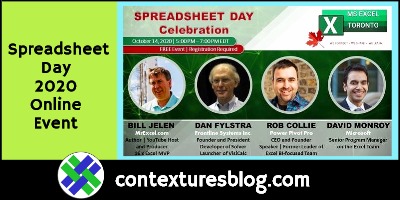 Spreadsheet Day 2020 Online Celebration