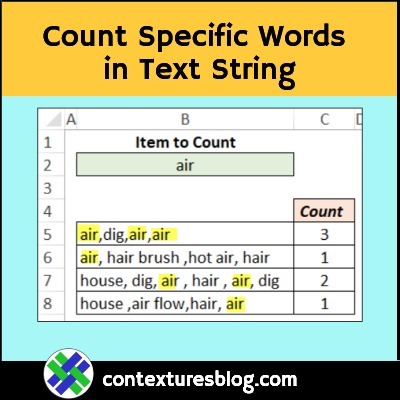 Count Specific Words in Text String