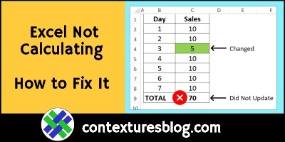 Excel Workbook Formulas Not Calculating: How to Fix Them