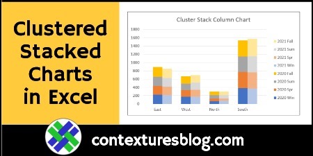 3 Ways to Create Excel Clustered Stacked Column Charts